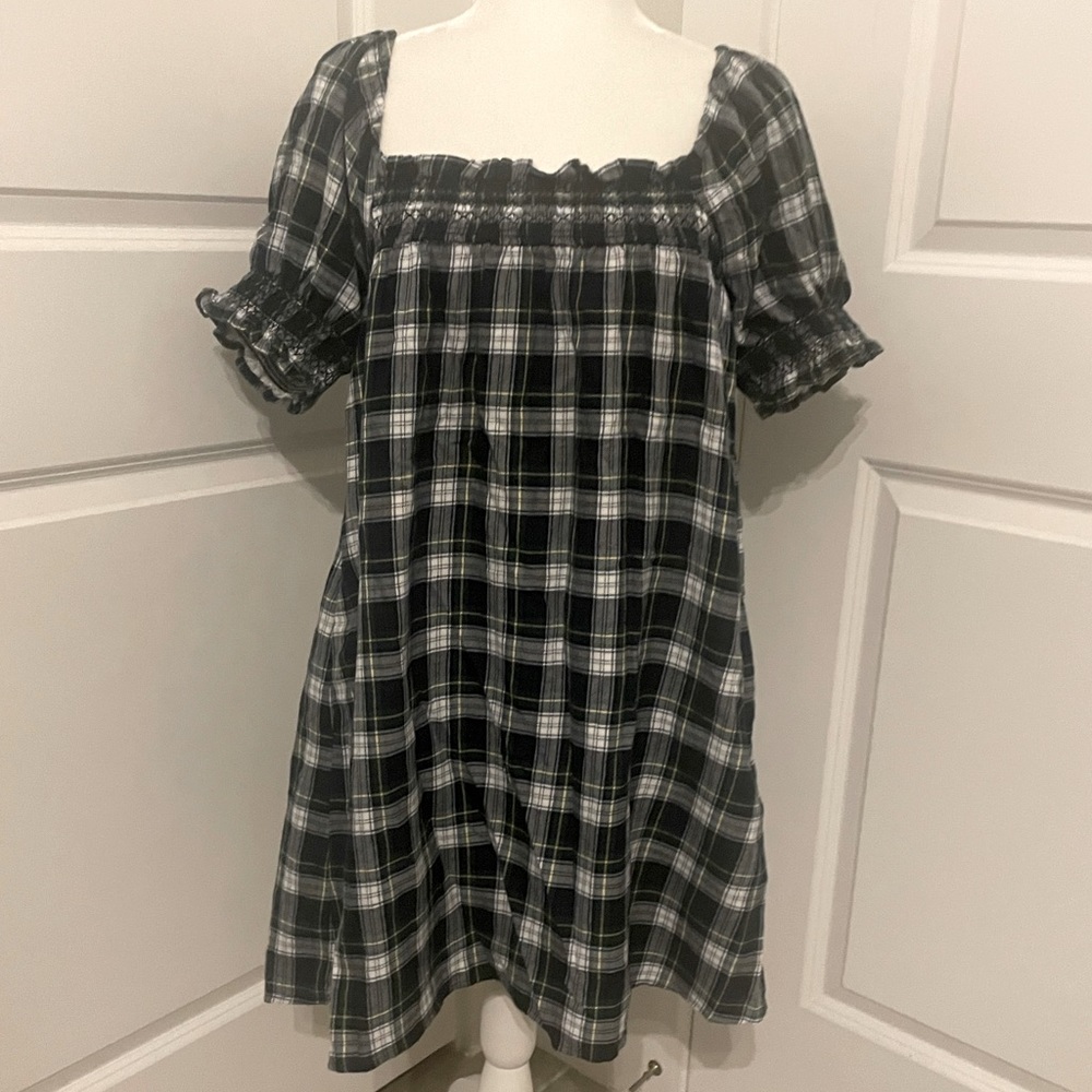 NWOT American Eagle Plaid Dress Medium